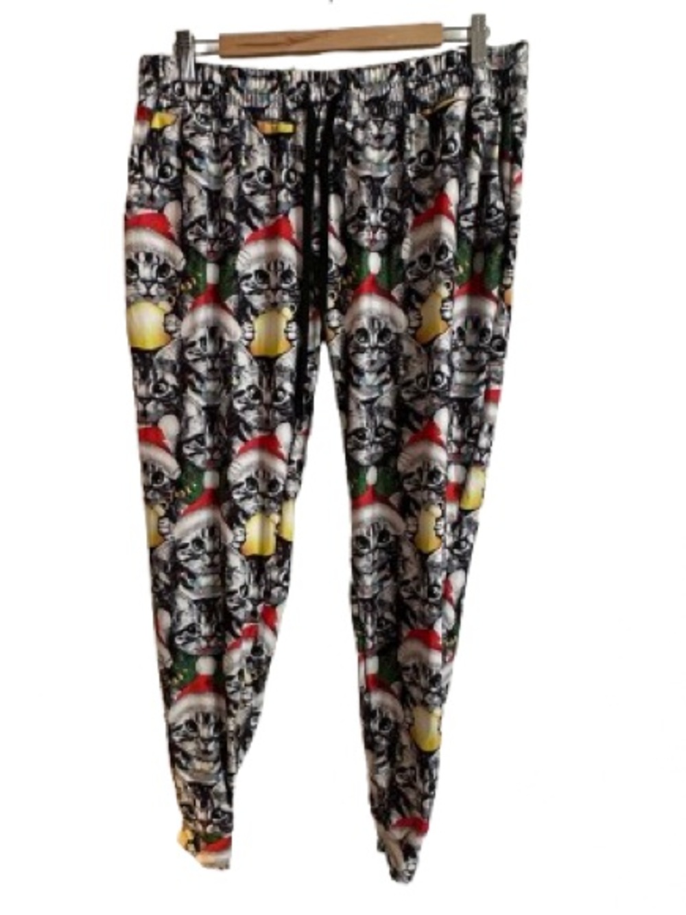 Holiday Skull Print Jogger Pants - Black, Red, Green, Yellow